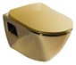 PAULA závěsná WC mísa, 35,5x50cm, zlatá TP325-AK00