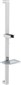 Sprchová tyč s mýdlenkou, posuvný držák, 684mm, ABS/chrom 1206-07