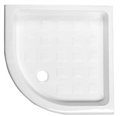 RETRO keramická sprchová vanička, čtvrtkruh 90x90x20cm, R550, bílá 133901