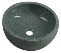 PRIORI keramické umyvadlo na desku, Ø 42 cm, zelená PI013