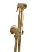 Bidetová sprška retro s hadicí a držákem sprchy s vyústěním, bronz 9106