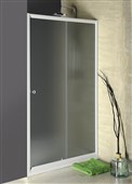 AMADEO posuvné sprchové dveře 1100 mm, sklo Brick BTS110