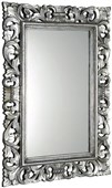 SCULE zrcadlo ve vyřezávaném rámu 80x120cm, stříbrná IN308