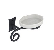 REBECCA mýdlenka, keramika, černá mat CC002