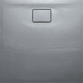 ACORA vanička z litého mramoru, čtverec 90x90x2,7cm, šedá, dekor kámen AC022