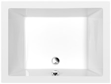 DEEP hluboká sprchová vanička s konstrukcí, obdélník 100x75x26cm, bílá 72880