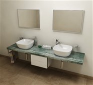 AVICE deska pod umyvadlo 210x50cm, tl.5cm, aquamarine AV216