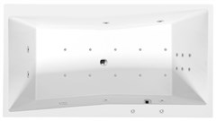 QUEST HYDRO-AIR hydromasážní vana, 180x100x49cm, bílá 78511HA