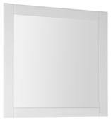 FAVOLO zrcadlo v rámu 80x80cm, bílá mat FV080
