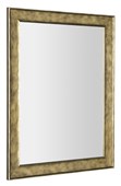 BERGARA zrcadlo v dřevěném rámu 742x942mm, zlatá NL527