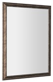 ROMINA zrcadlo v dřevěném rámu 680x880mm, bronzová patina NL397