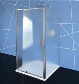 EASY LINE třístěnný sprchový kout 900-1000x1000mm, pivot dveře, L/P varianta, Brick sklo EL1738EL343