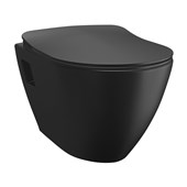 PAULA závěsná WC mísa, 35,5x50cm, černá mat TP325-51SM