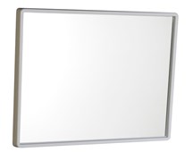 Zrcadlo v plastovém rámu 40x30cm, bílá 22436