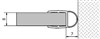 Těsnění mezi sklo a stěnu, sklo 8mm, 2000mm 307A-08