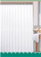 Sprchový závěs 180x200cm, polyester, bílá 0201104 B