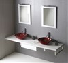 AVICE deska pod umyvadlo 250x50cm, tl.5cm, dub starobílý AV255