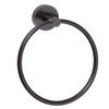 X-ROUND BLACK držák ručníků kruh, černá mat XR411B