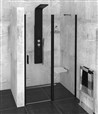 ZOOM LINE BLACK sprchové dveře 1200mm, čiré sklo ZL1312B