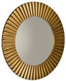 PRIDE kulaté zrcadlo v dřevěném rámu ø 90cm, bronz PD904