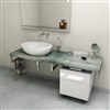 AVICE deska pod umyvadlo 130x50cm, tl.5cm, aquamarine AV136