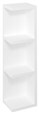 RIWA otevřená police 20x70x15 cm, levá/pravá, bílá lesk RIW250-0030