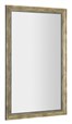 DEGAS zrcadlo v dřevěném rámu 716x1216mm, černá/starobronz NL732