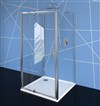 EASY LINE třístěnný sprchový kout 800-900x900mm, pivot dveře, L/P varianta, čiré sklo EL1615EL3315EL