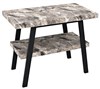 TWIGA umyvadlový stolek 90x72x50 cm, černá mat/šedý kámen VC442-90-10