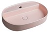 INFINITY OVAL keramické umyvadlo na desku, 60x40cm, růžová Salmon 10NF65060-2S