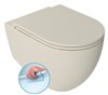 INFINITY závěsná WC mísa, Rimless, 36,5x53cm, ivory 10NF02001-2K