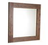 BRAND zrcadlo v dřevěném rámu 800x800mm, mořený smrk BA051S