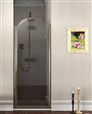 ANTIQUE sprchové dveře otočné, 800mm, pravé, ČIRÉ sklo, bronz, světlý odstín GQ1380RCL