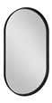 AVONA oválné zrcadlo v rámu 40x70cm, černá mat AV400