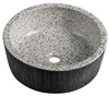 PRIORI keramické umyvadlo na desku, Ø 41 cm, granit PI035