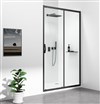 SIGMA SIMPLY BLACK sprchové dveře posuvné 1000 mm, čiré sklo GS1110B