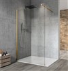 VARIO GOLD MATT jednodílná sprchová zástěna k instalaci ke stěně, čiré sklo, 700 mm GX1270-01