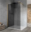 VARIO GOLD MATT jednodílná sprchová zástěna k instalaci ke stěně, kouřové sklo, 1100 mm GX1311-01