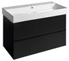 FILENA umyvadlová skříňka 82x51,5x43cm, černá mat strip FID1285BS