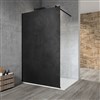 VARIO BLACK jednodílná sprchová zástěna k instalaci ke stěně, deska HPL Kara, 900 mm GX2690GX1014