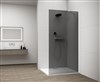 ESCA WHITE MATT jednodílná sprchová zástěna k instalaci ke stěně, kouřové sklo, 1400 mm ES1214-03