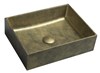FORMIGO betonové umyvadlo na desku, 47,5x36,5cm, zlato FG118