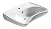 HANDICAP keramické umyvadlo pro handicapované, 59,5x45,6cm, bílá 10TP60060